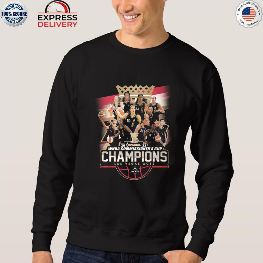 2022 WNBA Commissioner's Cup Champions Las Vegas Aces Team Shirt