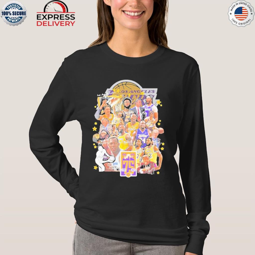 Los Angeles Lakers 75Th anniversary 1948-2023 shirt, hoodie, sweater, long  sleeve and tank top