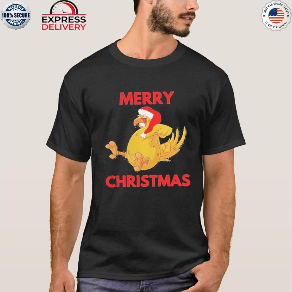 Official angry chicken hates xmas design shirt