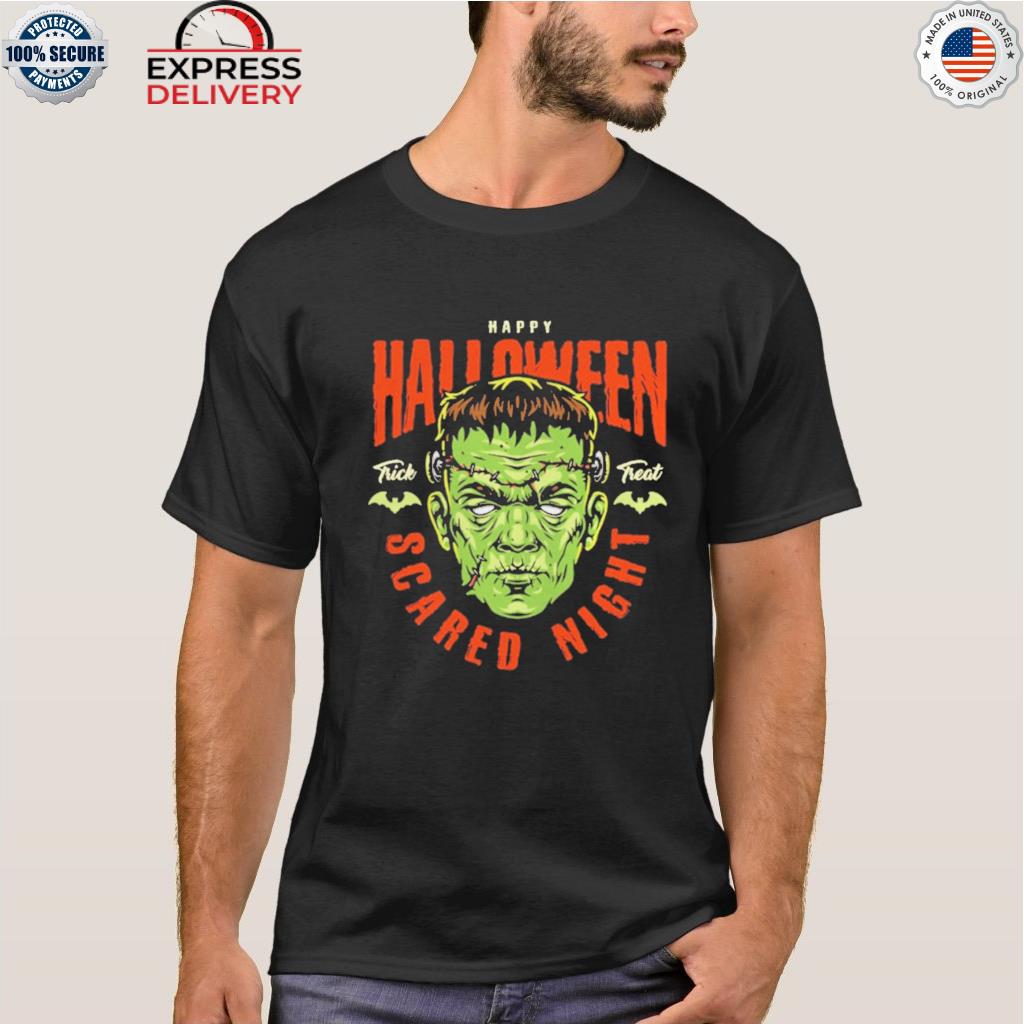 Official frankenstein scared night halloween 2022 shirt