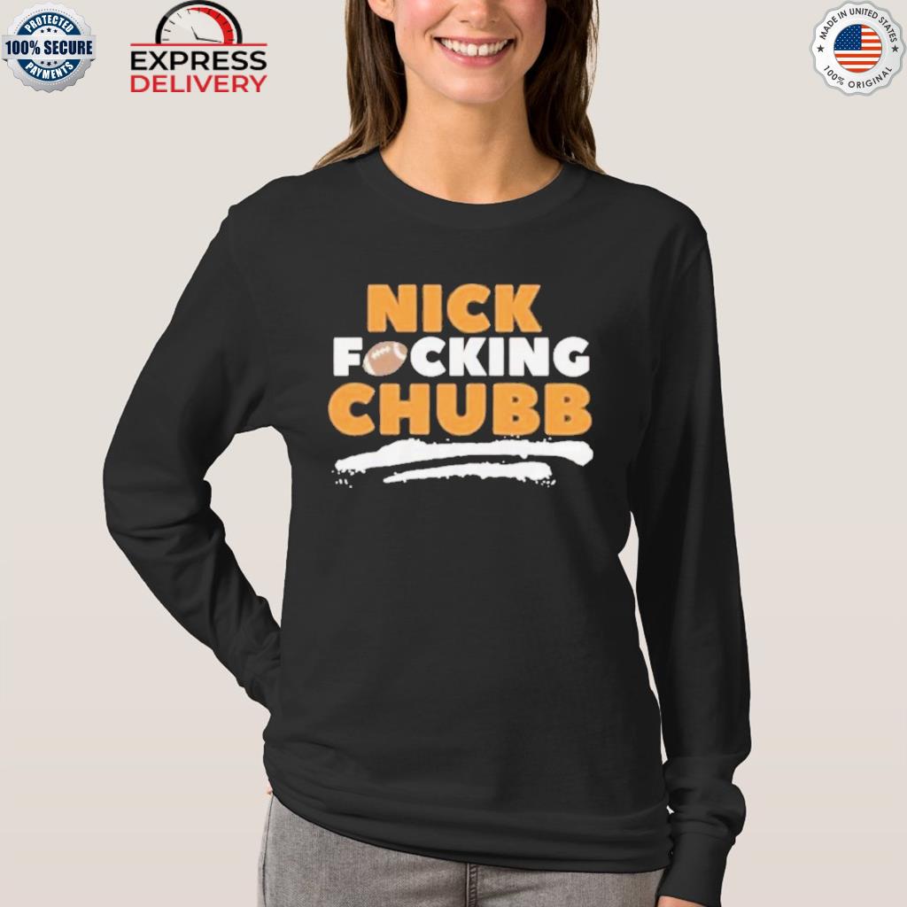 Cleveland Football Nick Chubb vertical name shirt, hoodie, sweater and  v-neck t-shirt