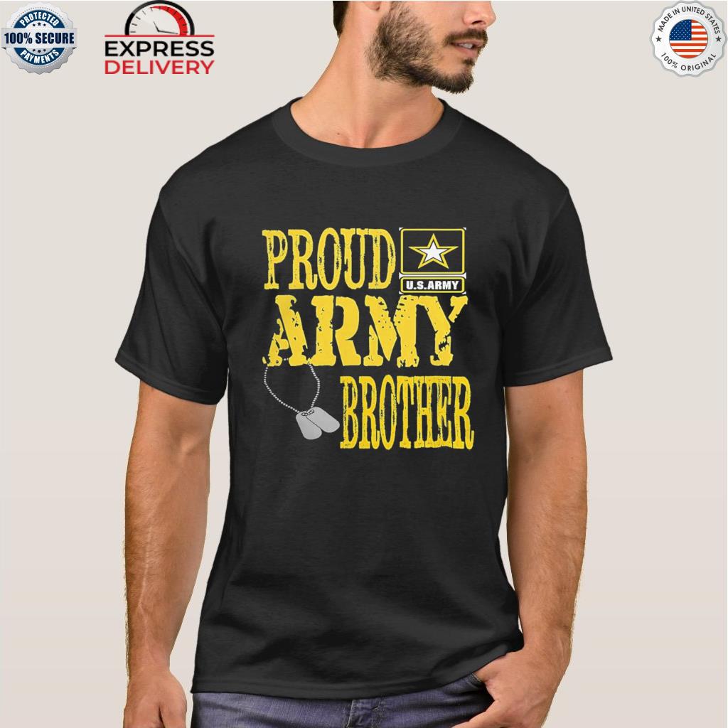 Official proud army brother star shirt