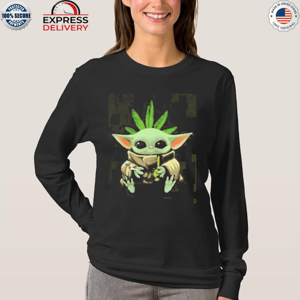 May The Pot Be With You Baby Yoda Stoned Wars Baseball Jersey -   Worldwide Shipping