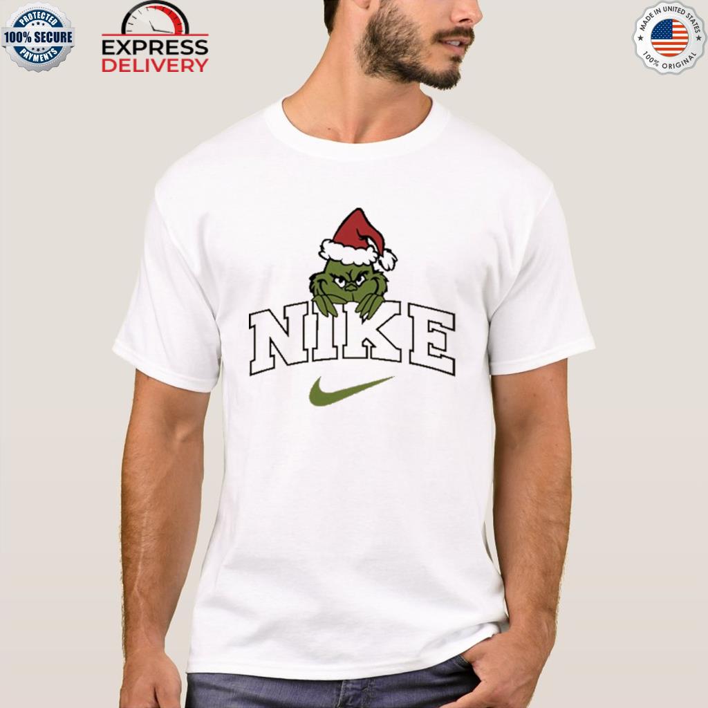 Cheap merry Christmas nike logo the grinch sweater