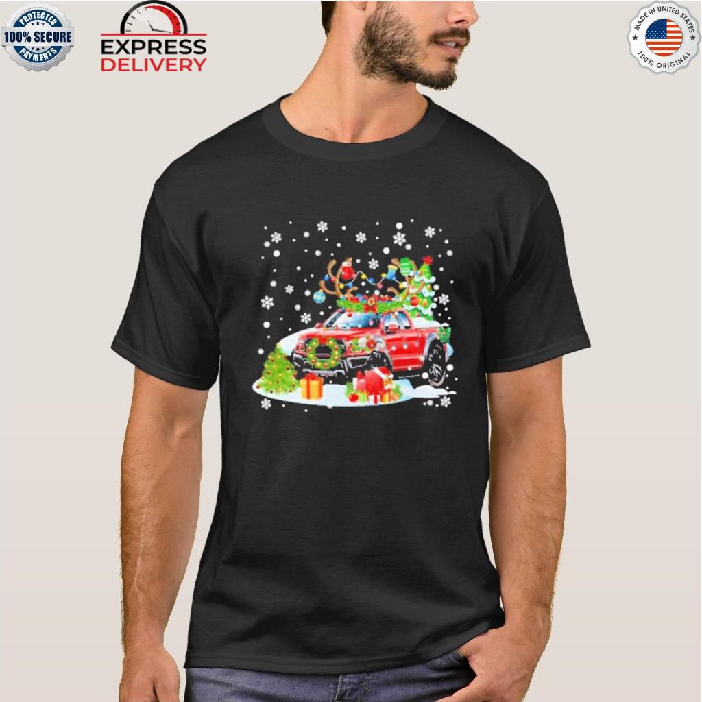 Christmas truck reindeer antlers xmas sweater