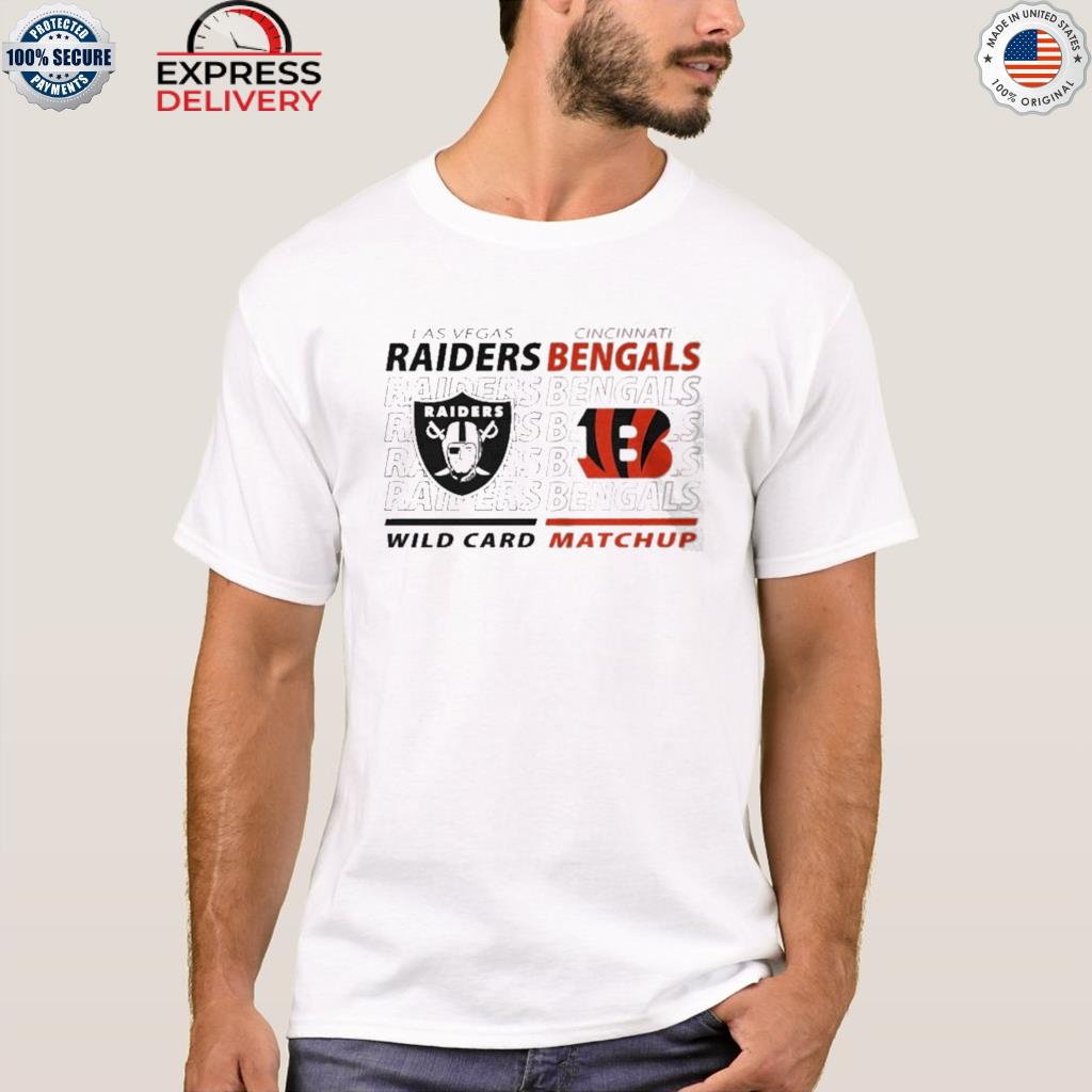 Cincinnati bengals vs las vegas raiders wild card shirt