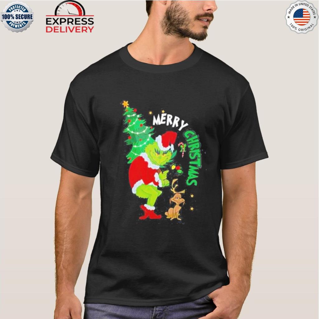 Grinch and max stole Christmas tree grinch crewneck 2022 sweater