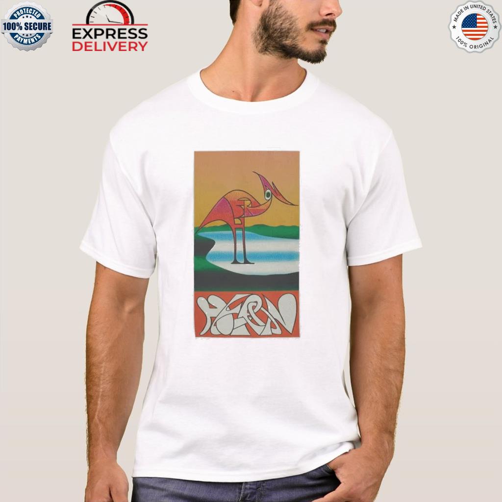 Heron abstract crane shirt