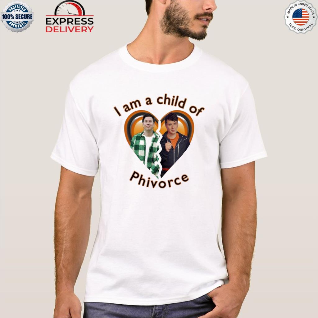 I am a child of phivorce heart shirt