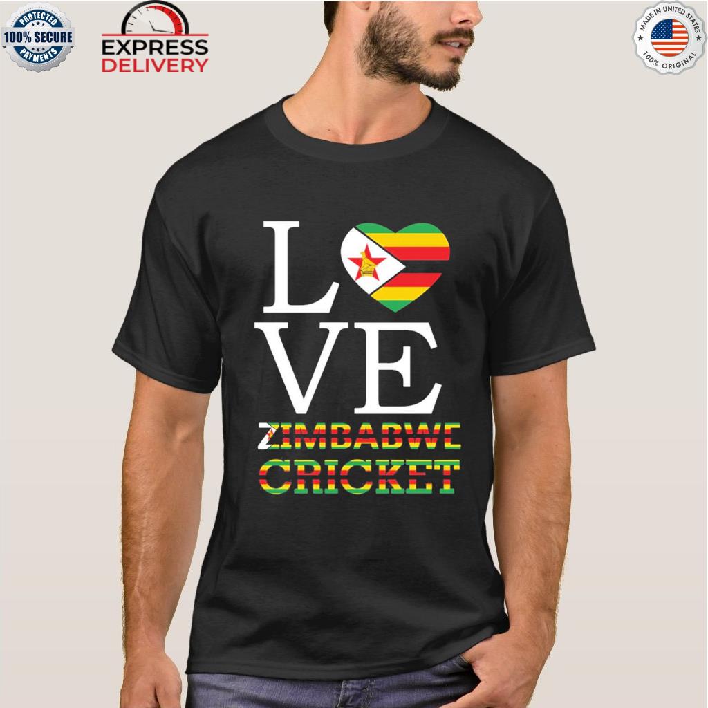 I love zimbabwe cricket heart shirt