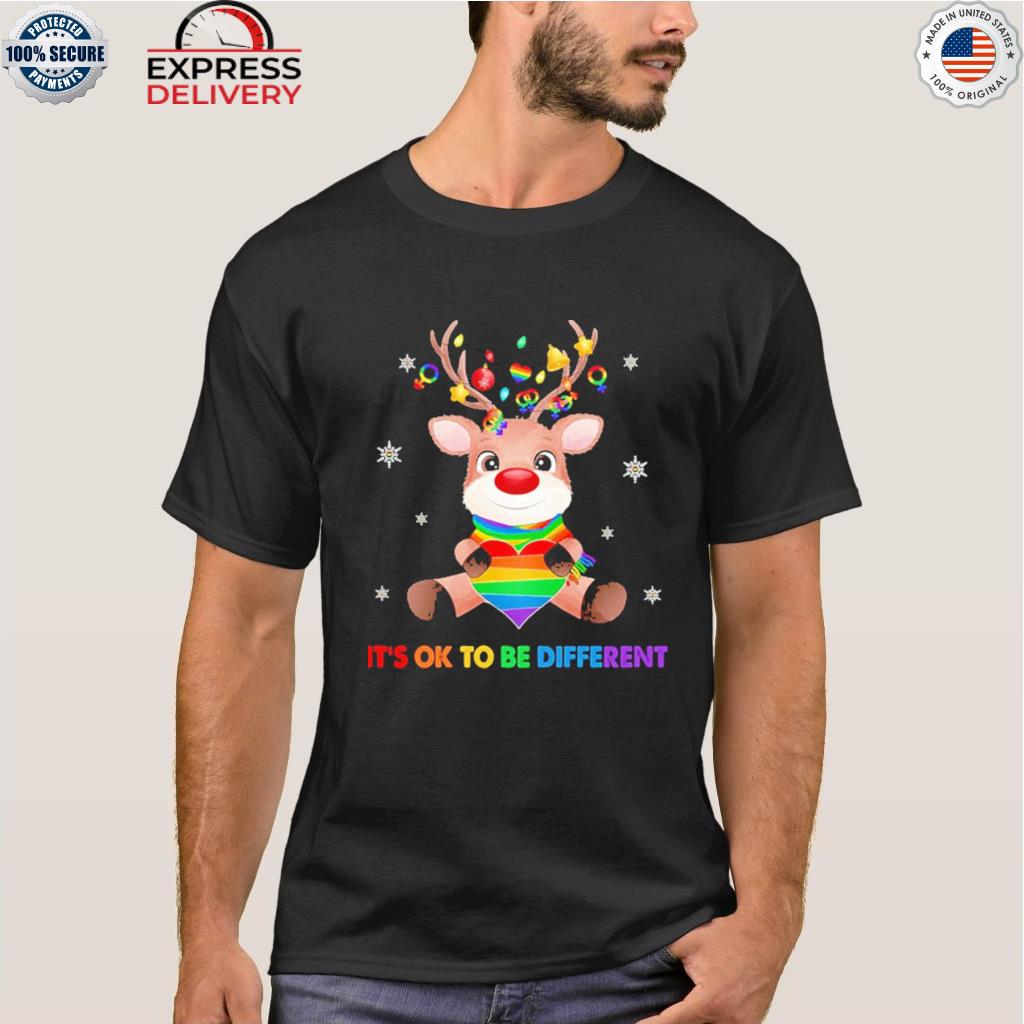 It's ok to be different lgbt heart Christmas sweater