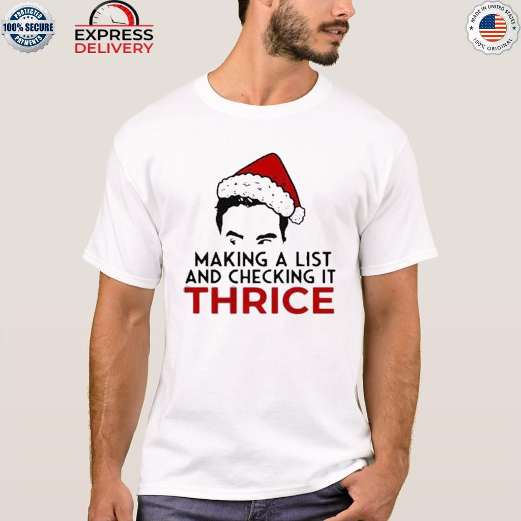 Make a list and checking it thrice Christmas sweater