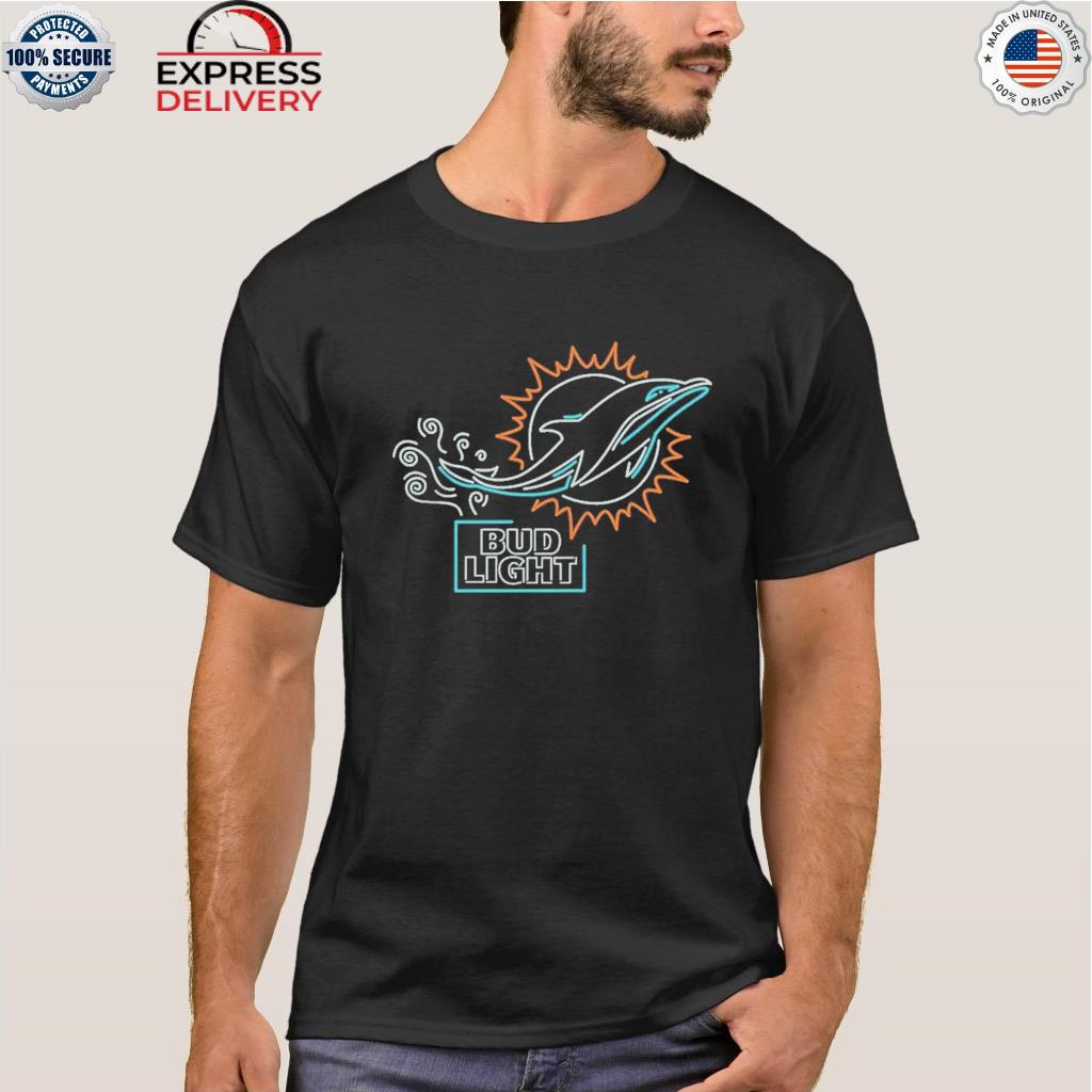 Miami dolphins and bud light shirt