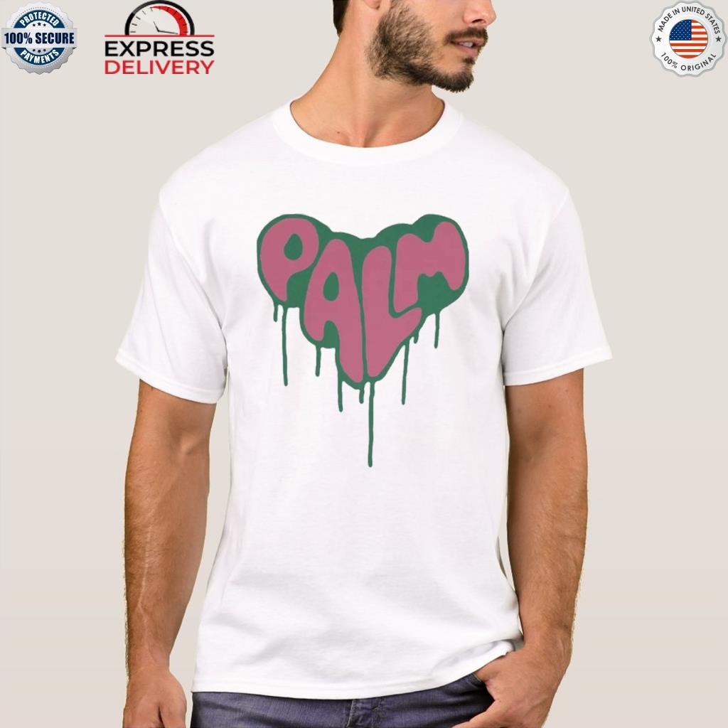 Palm Angels Spray Heart T-Shirt on SALE