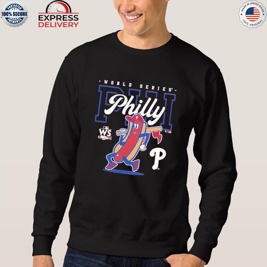 Philadelphia phillies world series on to victory hot dog cake logo 2022  shirt, hoodie, sweater, long sleeve and tank top