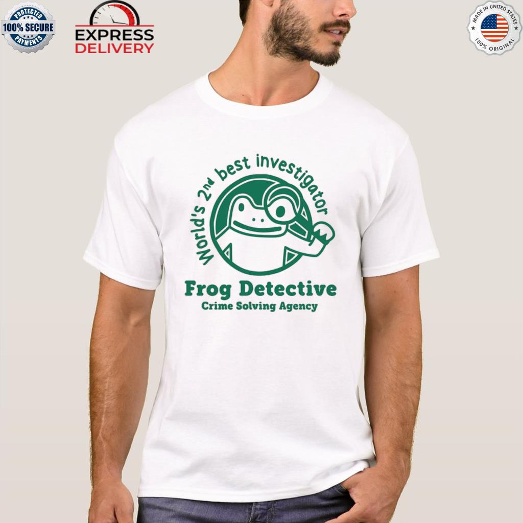 World's 2nd best investigator frog shirt