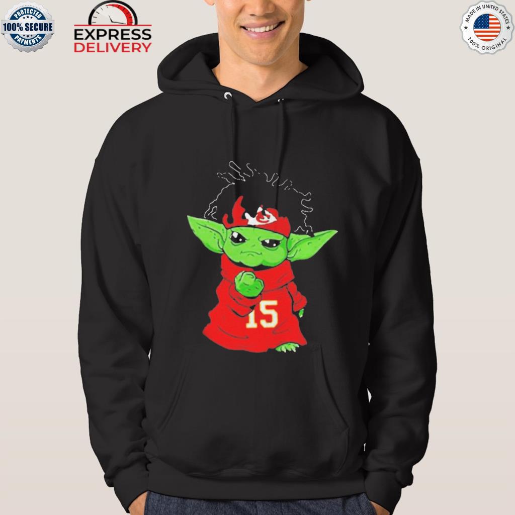 Baby yoda hug LIV Super Bowl champions Kansas City Chiefs shirt