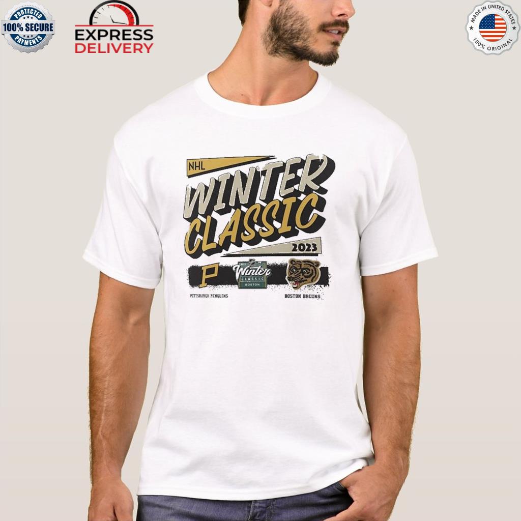 Boston Bruins Vs. Pittsburgh Penguins 2023 Nhl Winter Classic Matchup Event  T Shirt