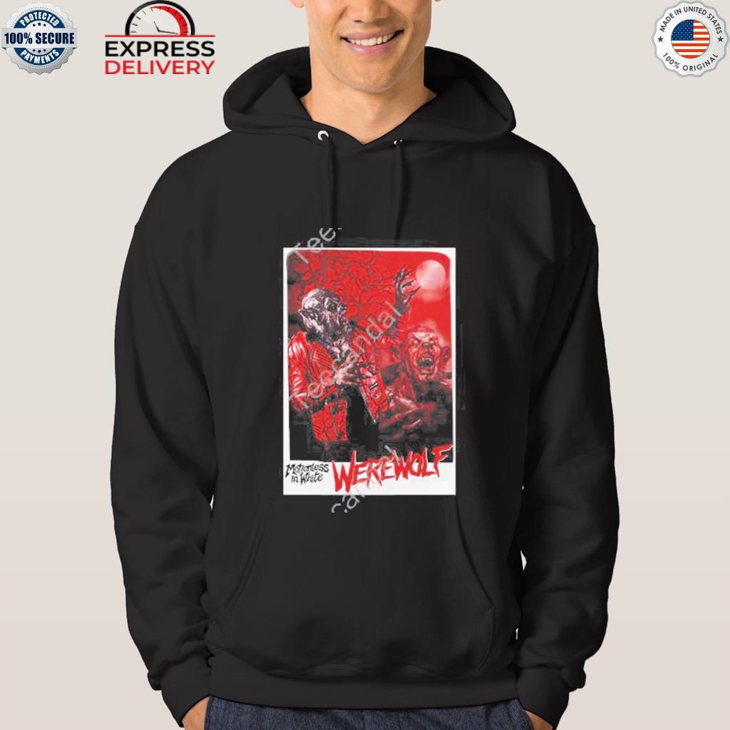 Colortest lurking in the dark motionless in white werewolf shirt