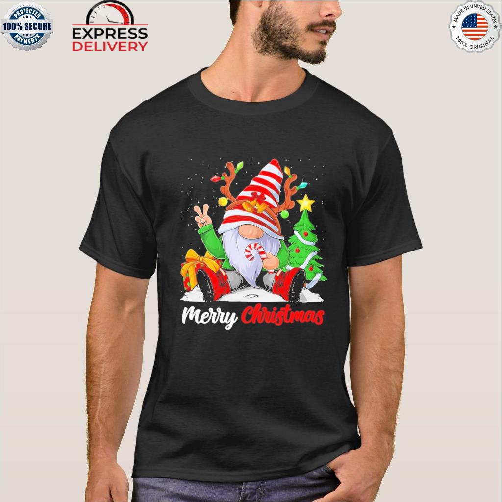 Gnome reindeer hord candy pine tree gift box star shirt