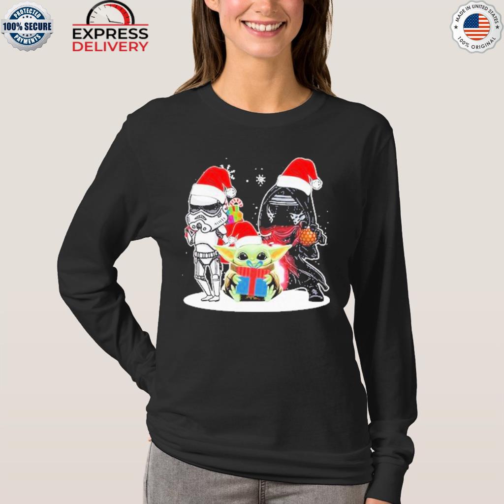 San Francisco Giants Christmas Baby Yoda Star Wars Funny Happy MLB T-Shirt,  hoodie, sweater, long sleeve and tank top