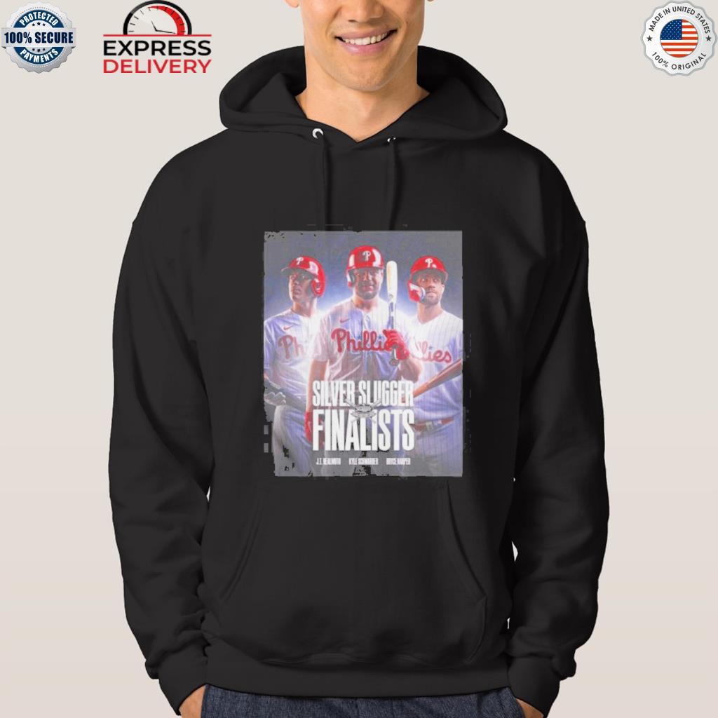 Philadelphia Phillies J T Realmuto Kyle Schwarber And Bryce Harper 2022  Silver Slugger Award Finalists Unisex T-Shirt - REVER LAVIE