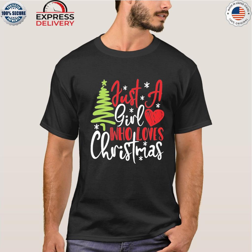 Just a girl who loves Christmas pine tree heart sweater