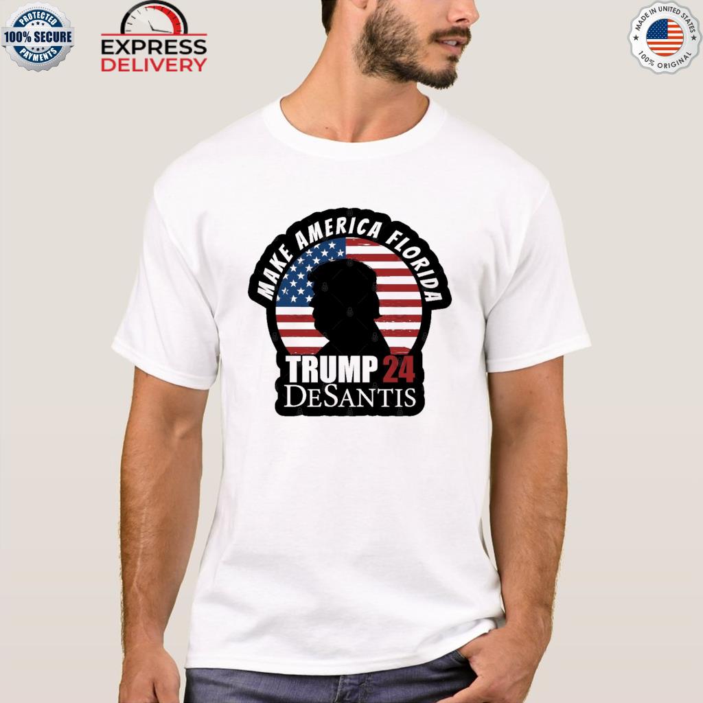 Make america florida Trump 24 desantis flag shirt