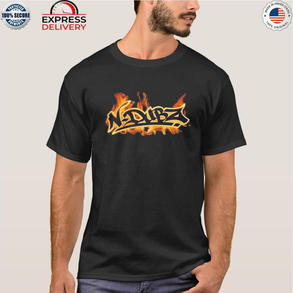 N-dubz flame fire logo shirt