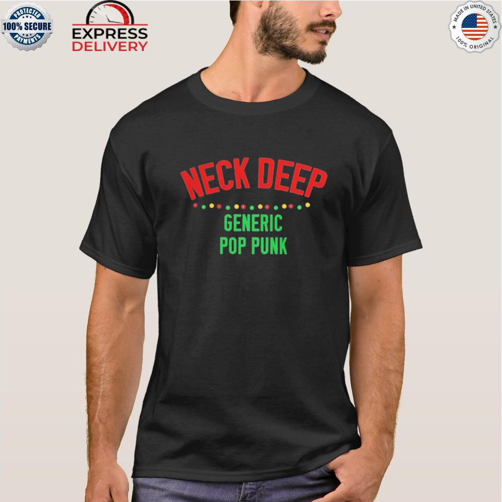 Neck deep generic pop punk lights Christmas sweater