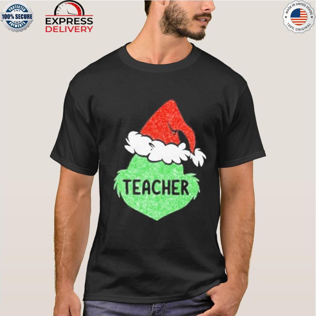 grinch beard santa hat