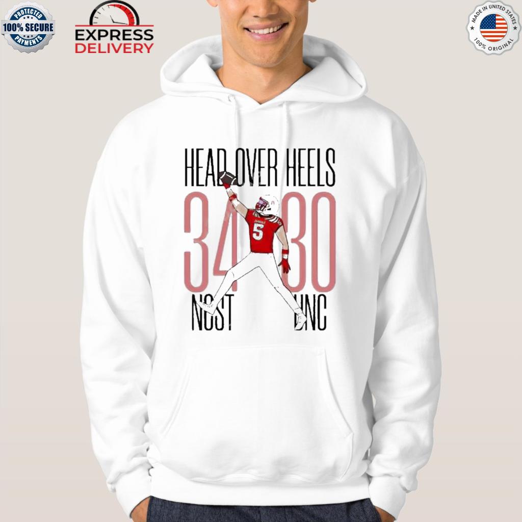 Thayer thomas head over heels ncst unc shirt