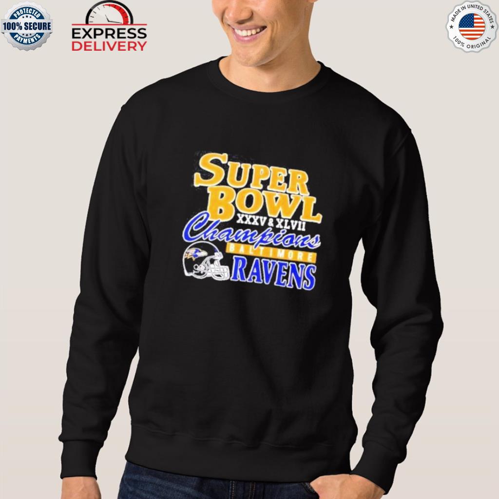 Official Super bowl xxxv champions baltimore ravens T-shirt, hoodie, tank  top, sweater and long sleeve t-shirt