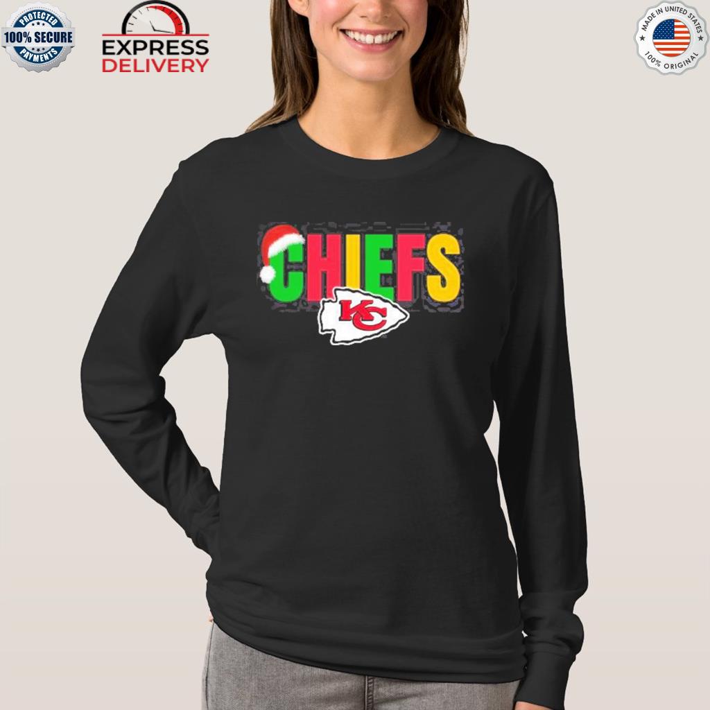 Chiefs Christmas Kansas city santa hat sweater, hoodie, sweater