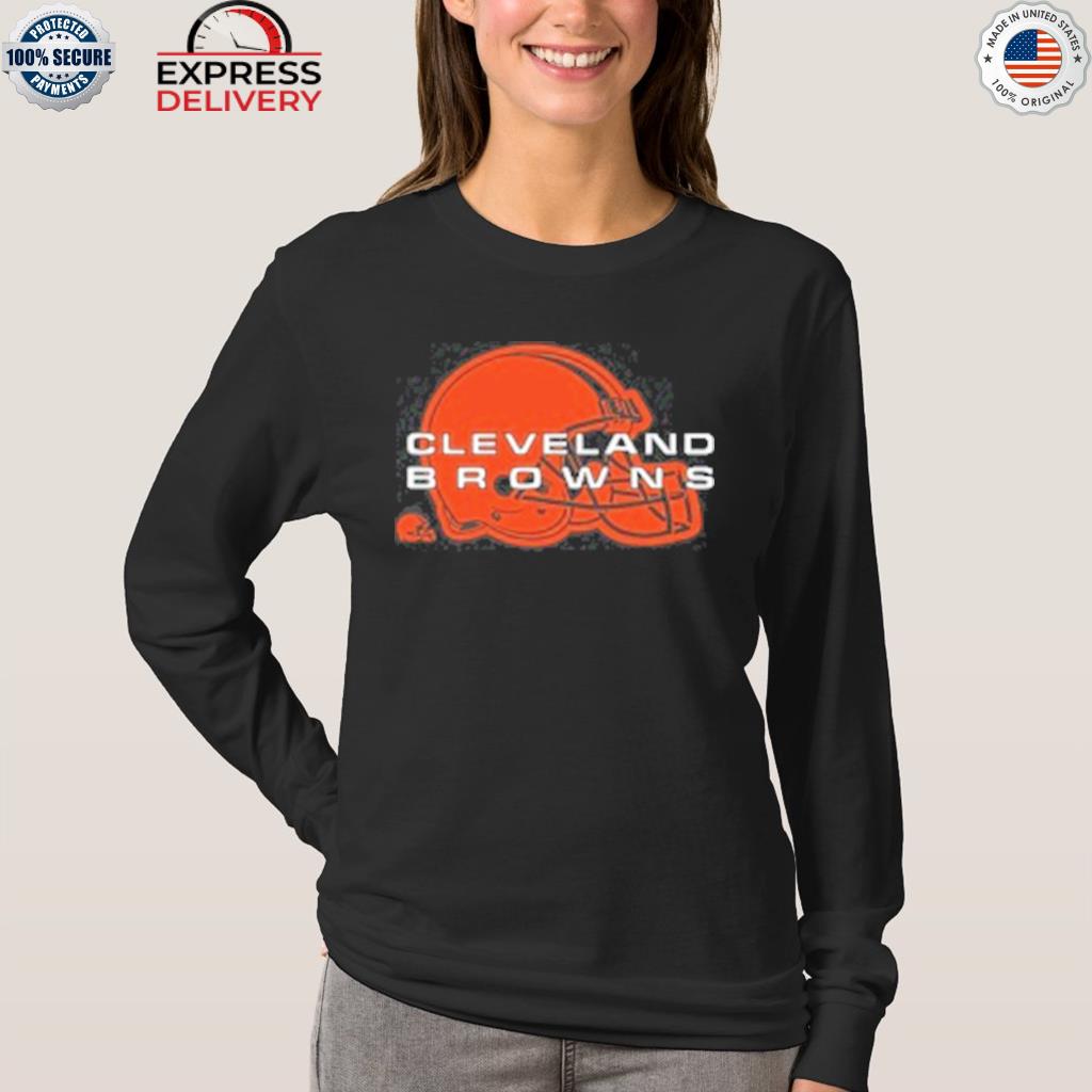 Cleveland Browns Fanatics Branded Helmet Platform Long Sleeve T-Shirt -  Brown