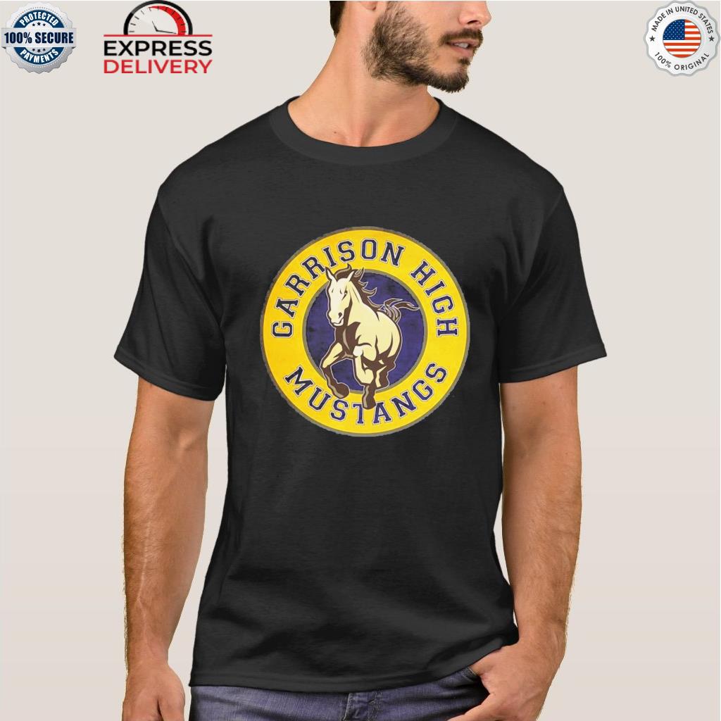 Garrison high mustangs horse logo shirt