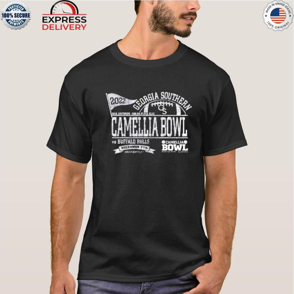 Georgia southern eagles vs buffalo bulls 2022 hail southern and no place else camellia bowl shirt