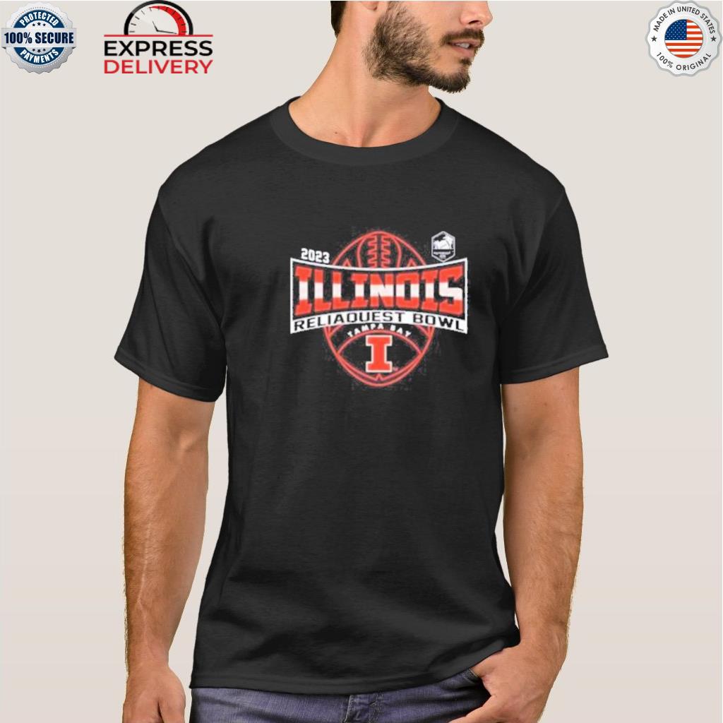 Illinois football 2023 reliaquest bowl shirt