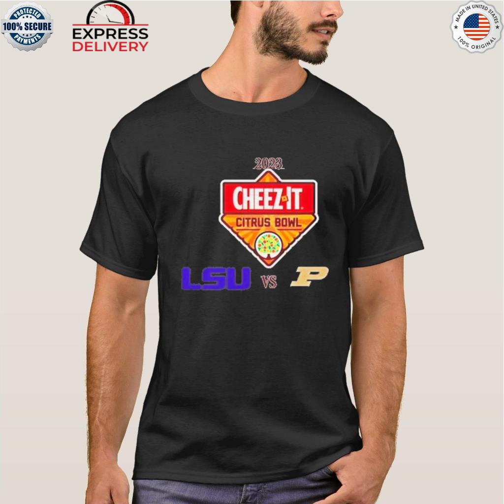 Lsu tigers vs purdue boilermakers 2023 cheez-it citrus bowl shirt