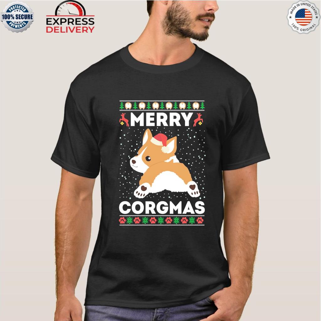 Merry corgmas corgi Christmas ugly sweater