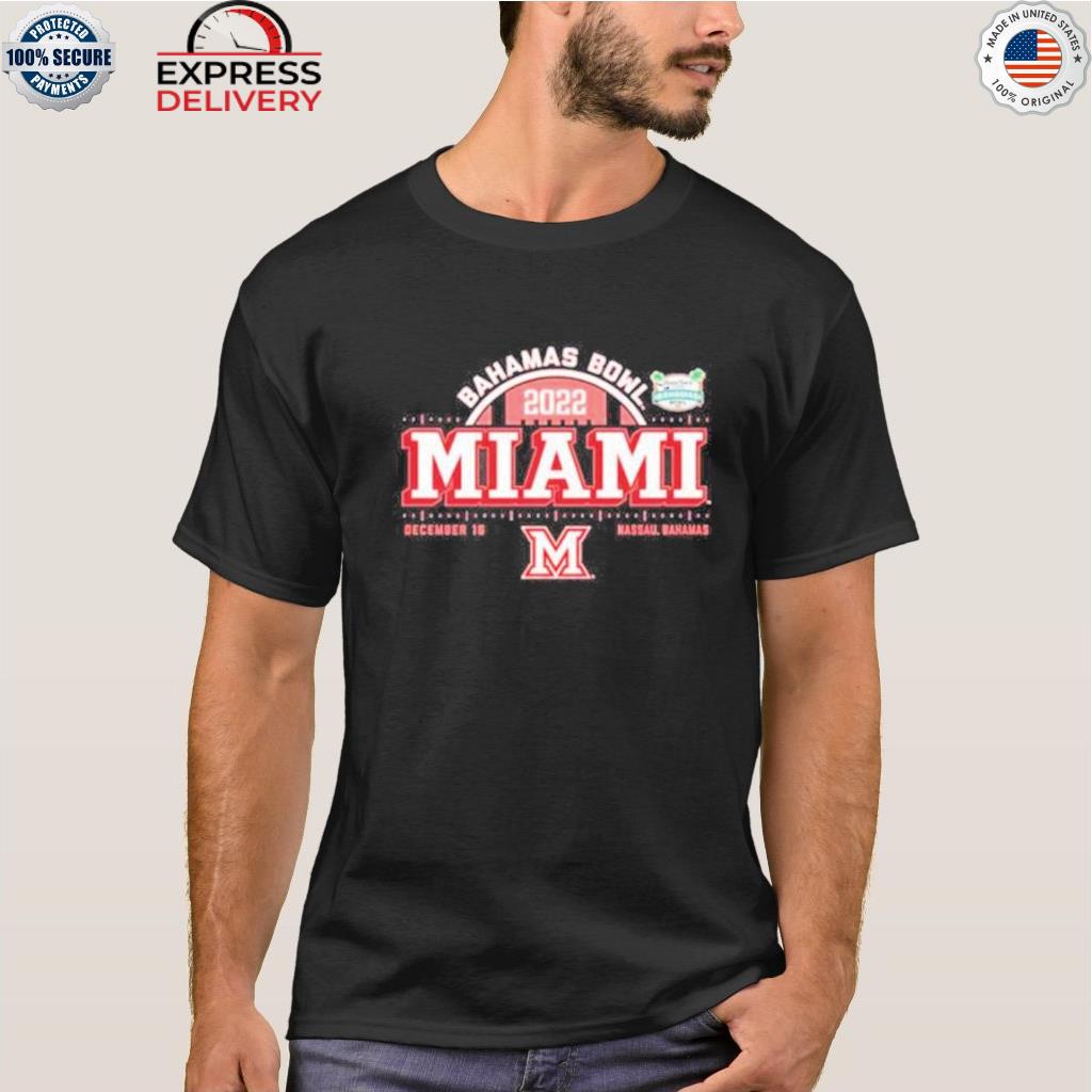Miami redhawks red bahamas bowl 2022 shirt