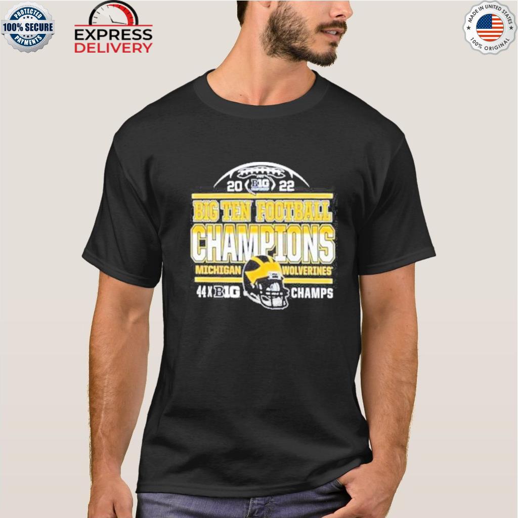 Michigan wolverines 44 time big 10 football conference champions shirt