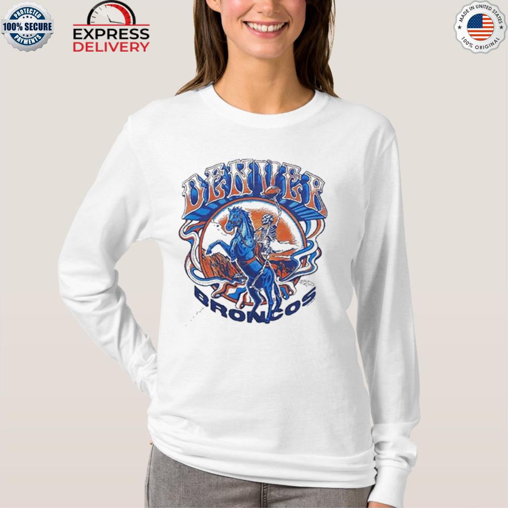 Denver Broncos Nike Throwback Raglan Long Sleeve T-Shirt - Orange/Royal