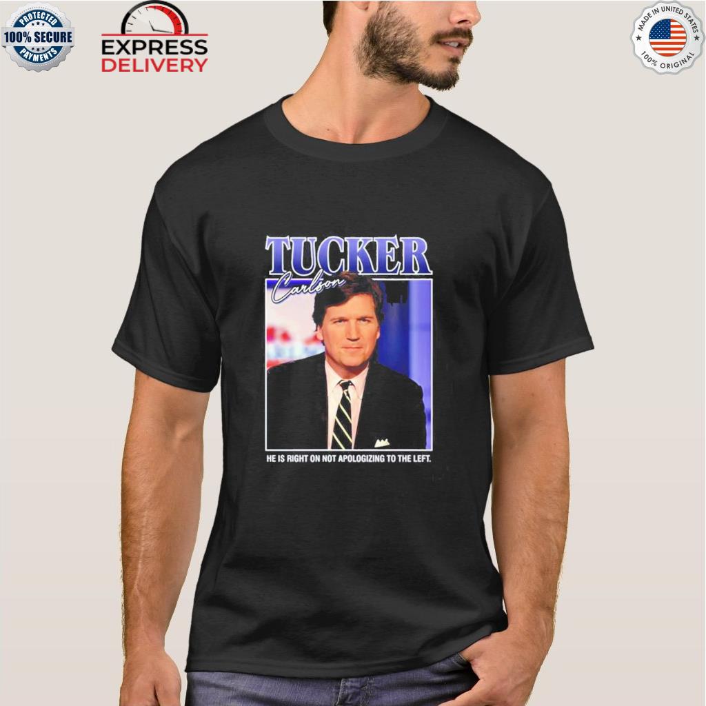 Retro portrait tucker carlson shirt