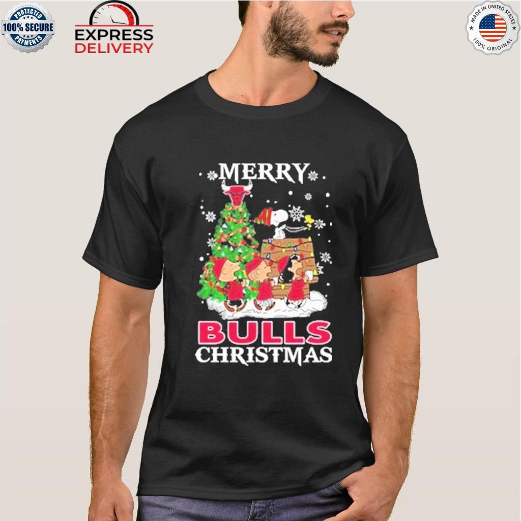 Snoopy and friends chicago bulls merry Christmas sweater
