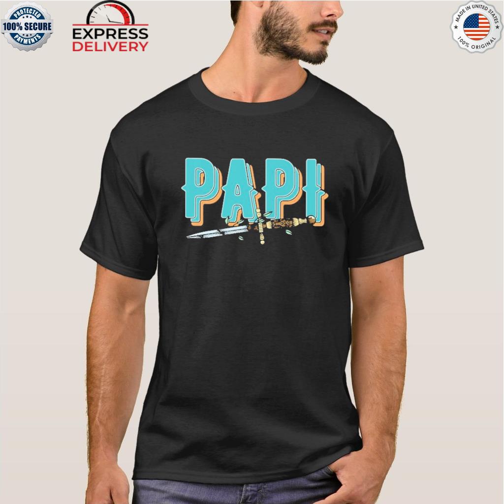 The papi teal knife shir shirt