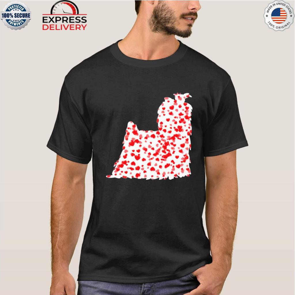 Tiny hearts yorkshire terrier shirt