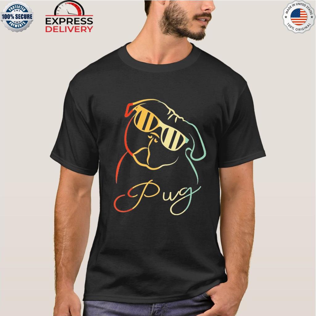 Vintage dog ret pug shirt