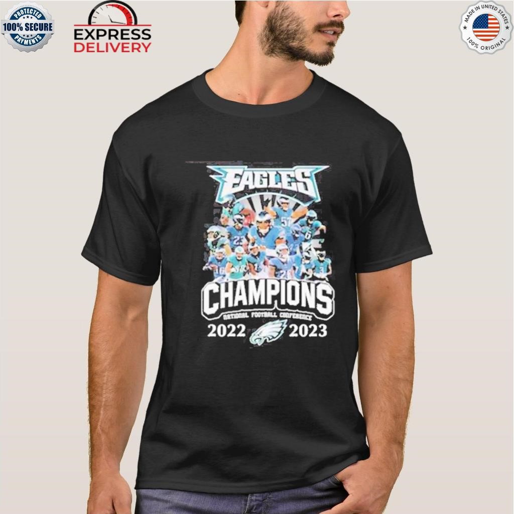 2022-2023 nfc champions philadelphia eagles team shirt, hoodie