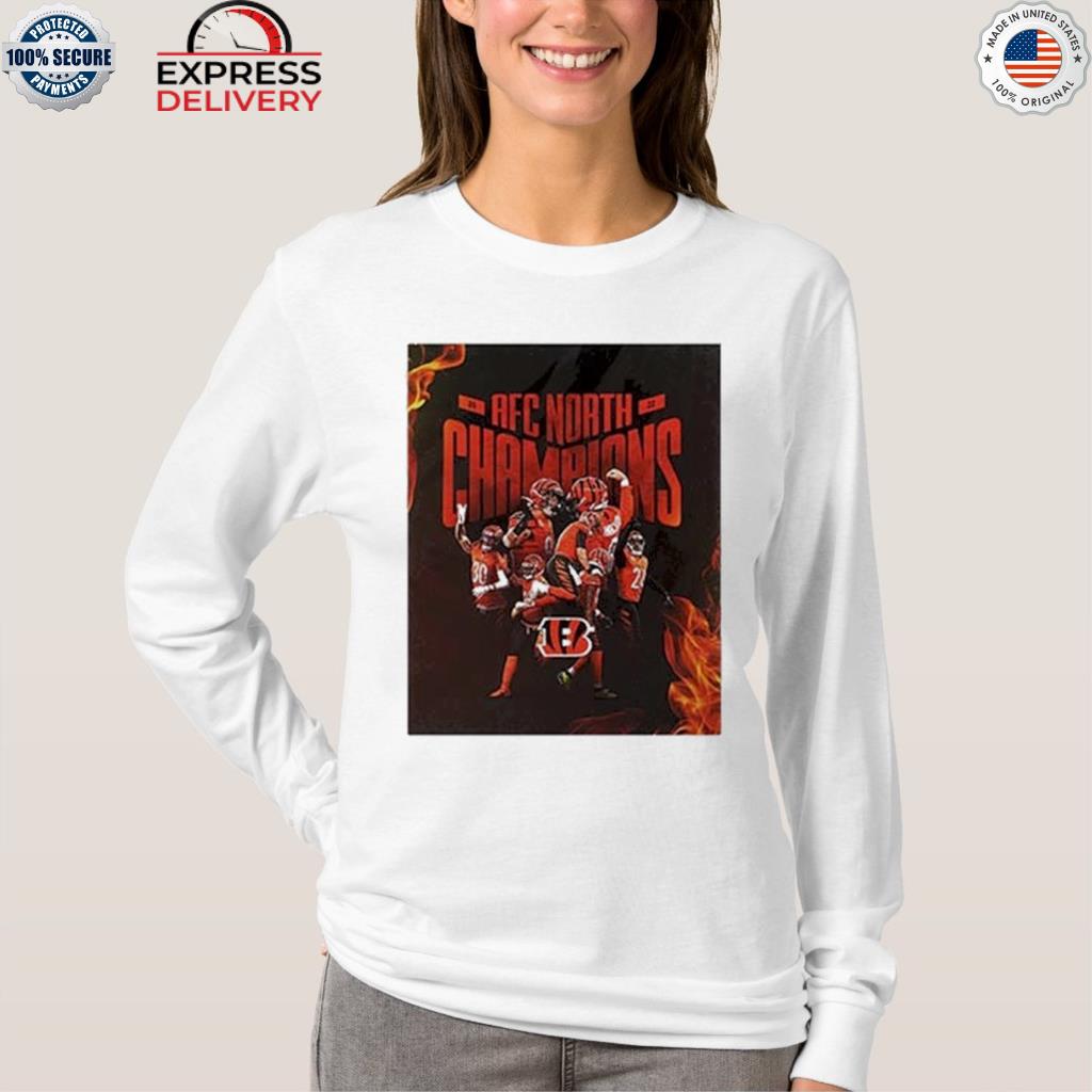 2022 afc north champions cincinnati bengals shirt, hoodie, sweater, long  sleeve and tank top